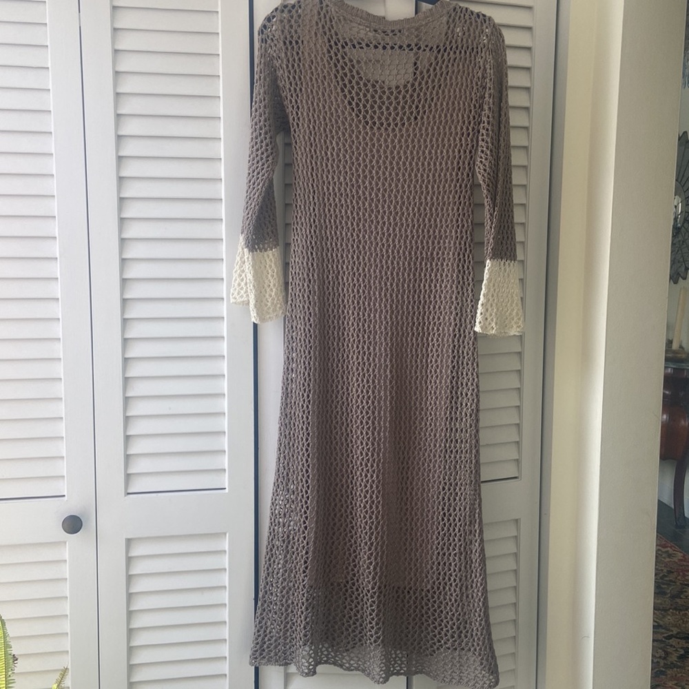 New Zara Long Dress With Slip